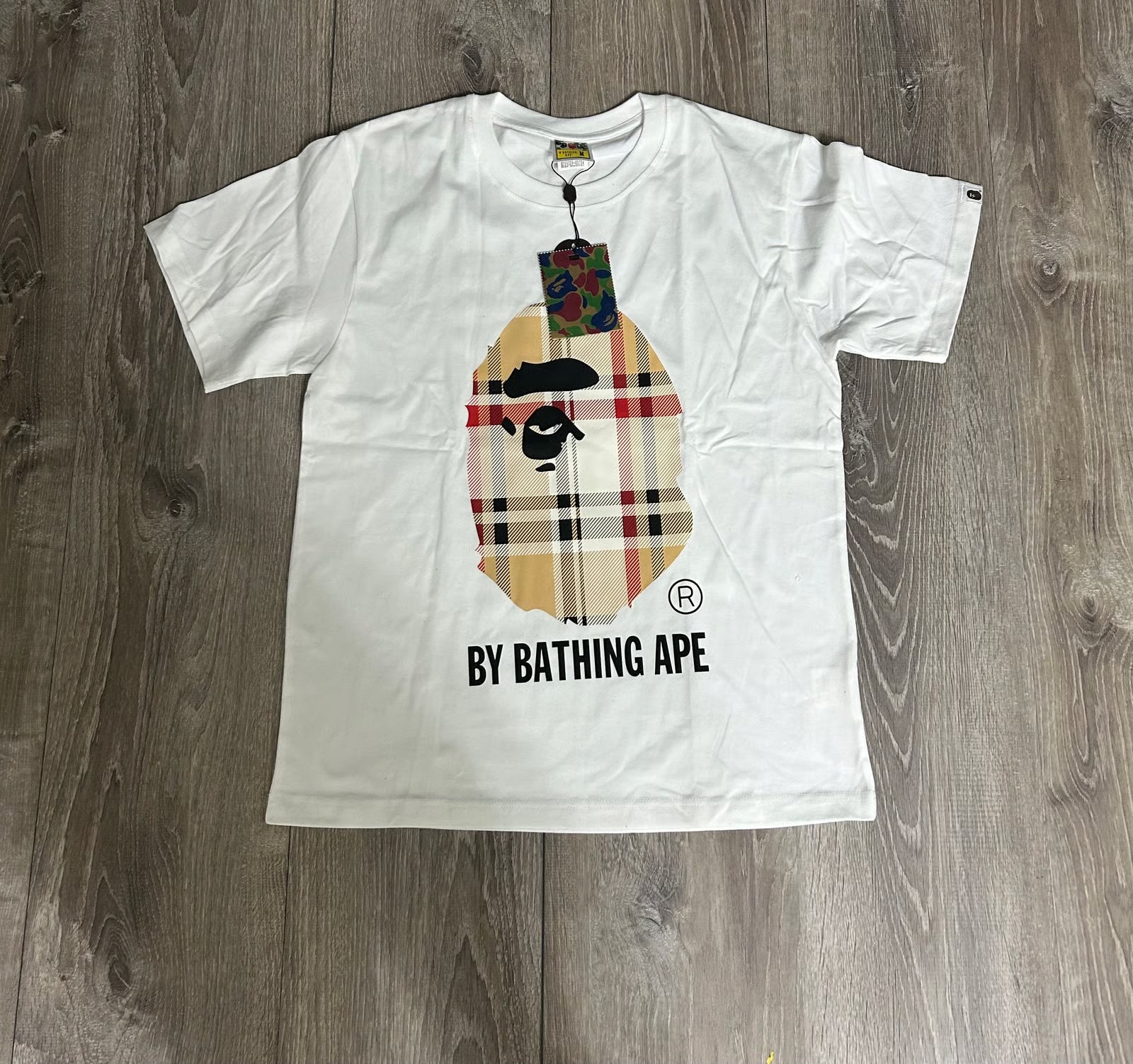 Bape burberry tee